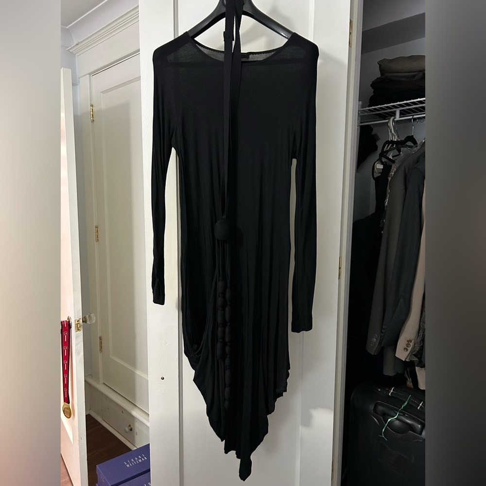 Marie Saint Pierre unique Elegant Black Long Sleeve Dress - size 4